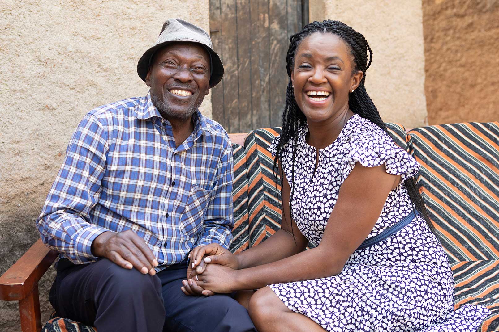 Diane Louise Jordan sat with Vincent, laughing together, at his home in rural Rwanda.
