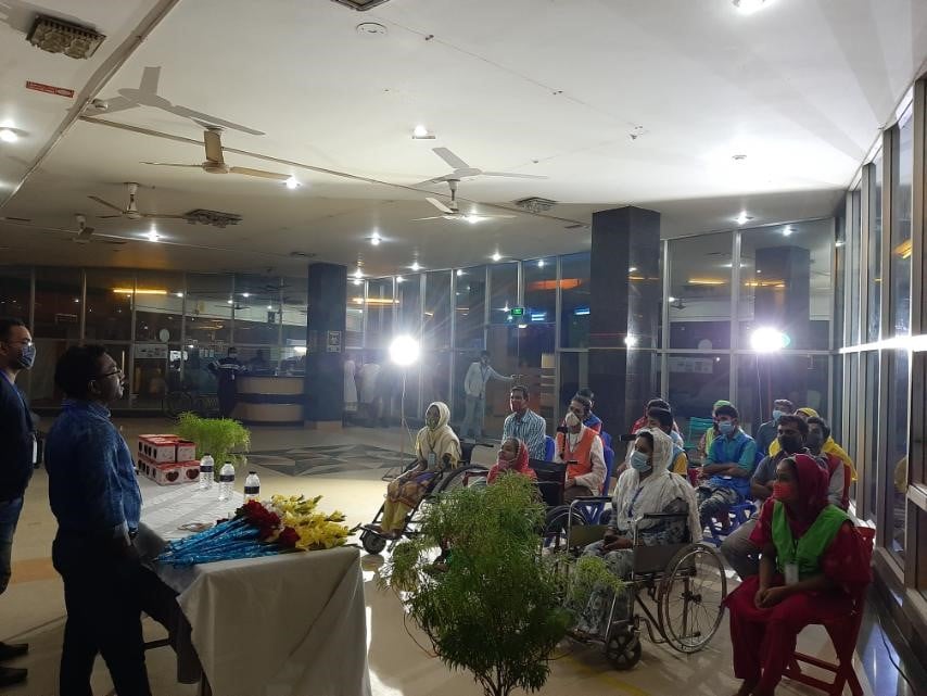 Shin Shin Apparel employees celebrating International Day for Persons with Disabilities.