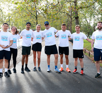Staff at Ebury preparing to run for CBMUK.