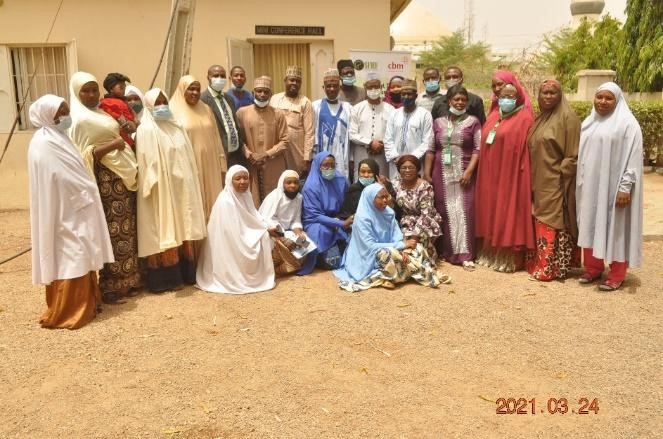 Health workers attending training on disability-inclusive maternal health services