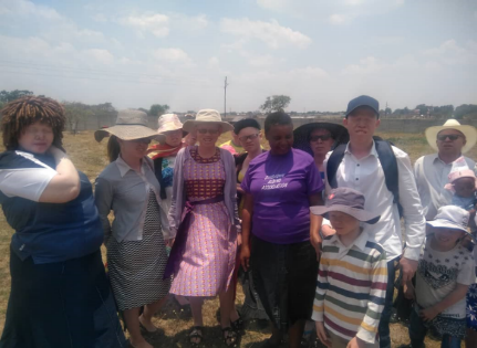 A group of youth with albinism in Zimbabwe