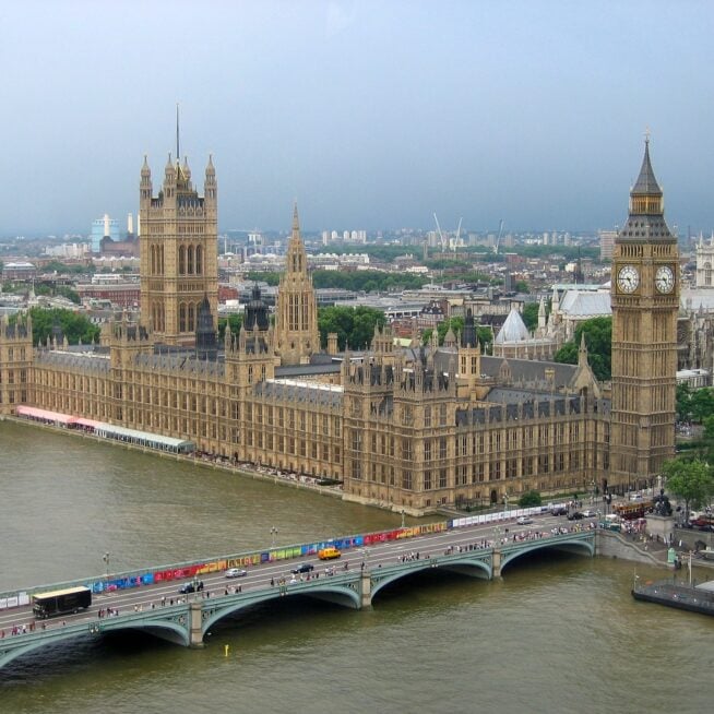 Houses of Parliament from the air