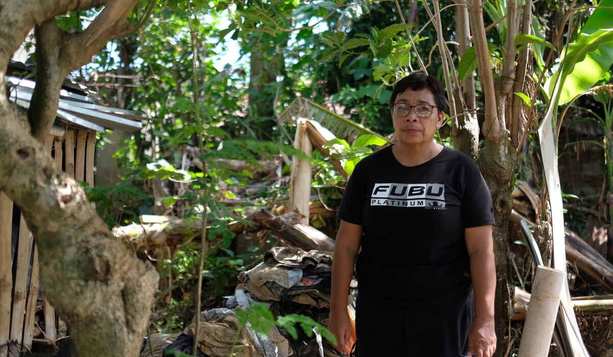 Joventina from the Philippines, whose family were affected by recent floods.