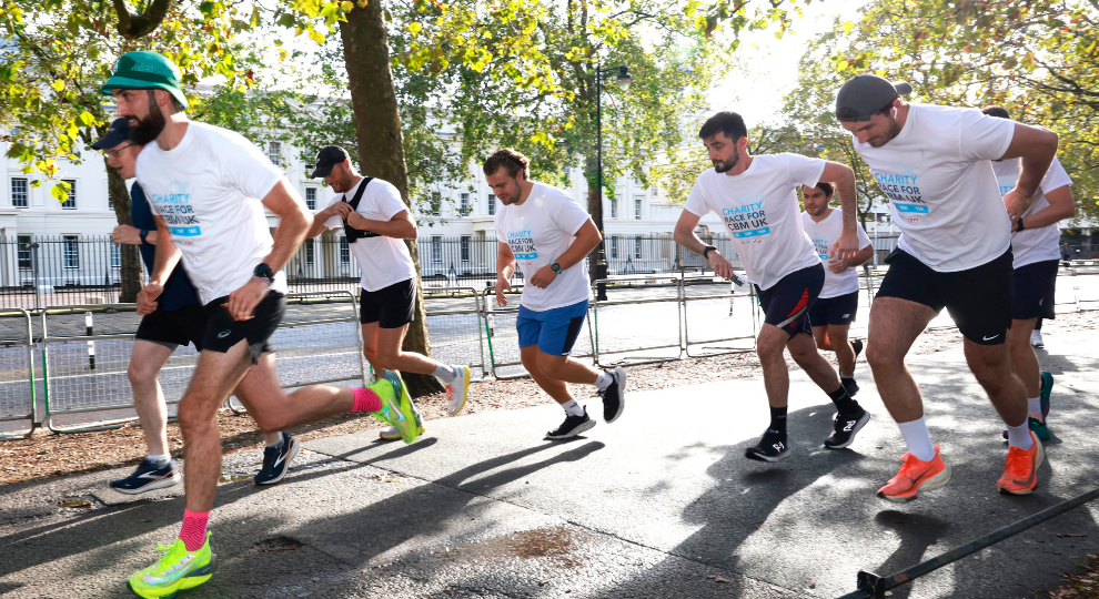 Men running from Ebury for CBM UK