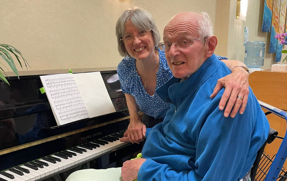 Gill and Peter Godber at event for World Sight Day