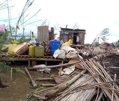 Damage caused by Cyclone Gezani