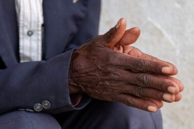 Two hands put together in prayer