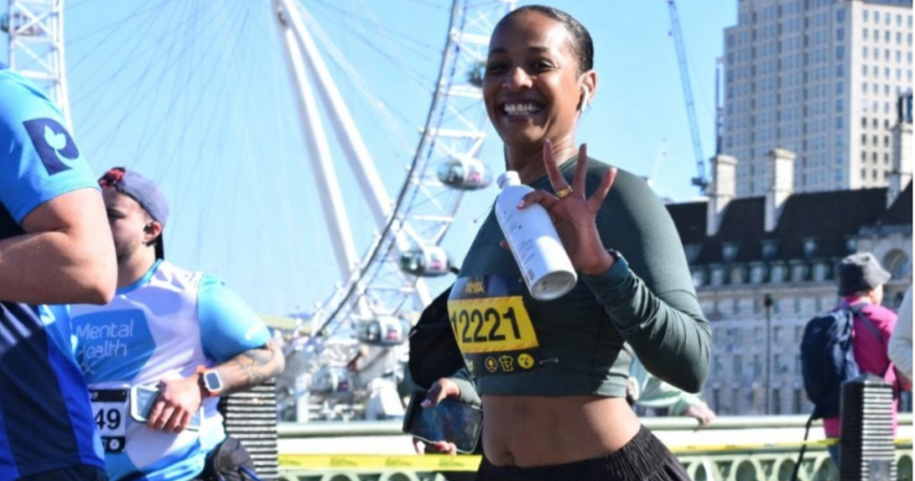 Arwa is running the London marathon.