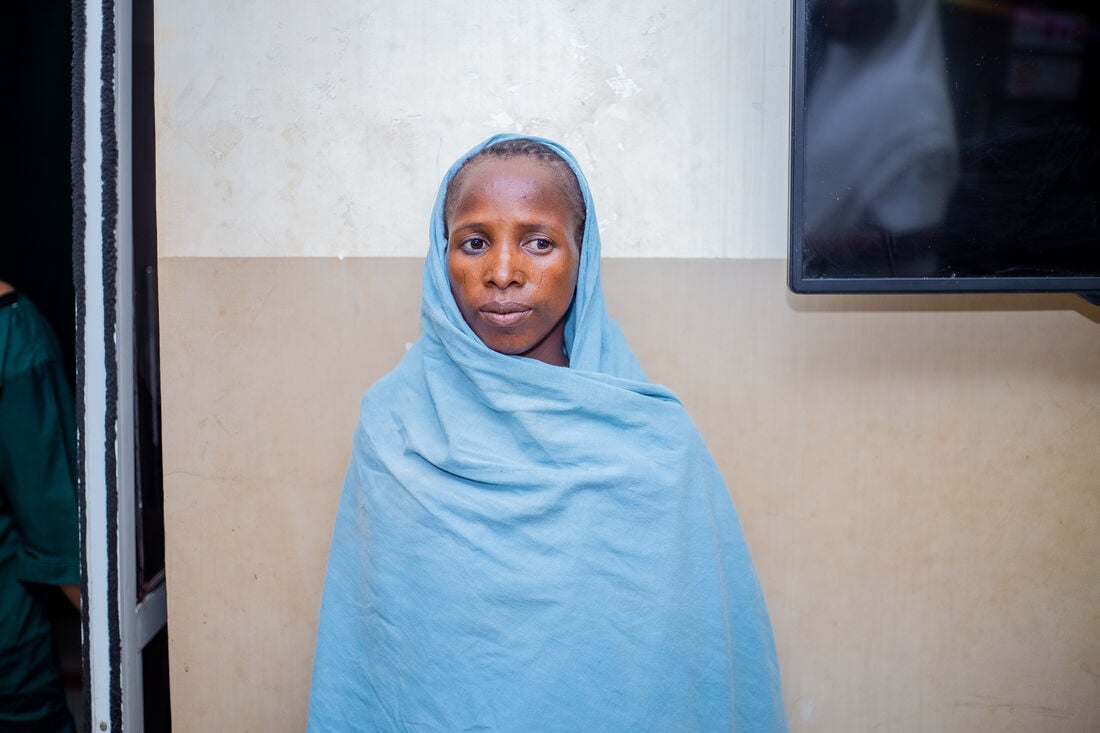 30 year old Safiya facing the camera.