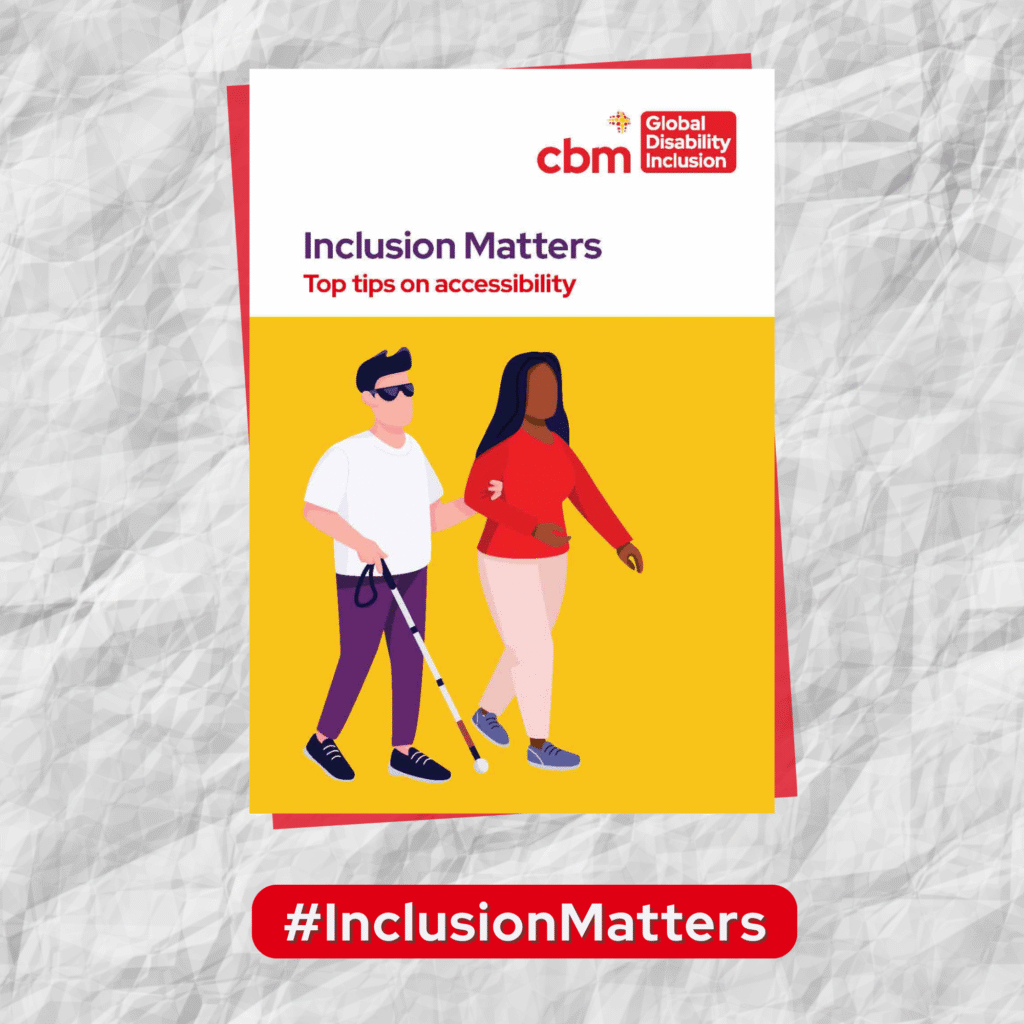 A picture of the front page of the inclusion guide with the words #InclusionMatters